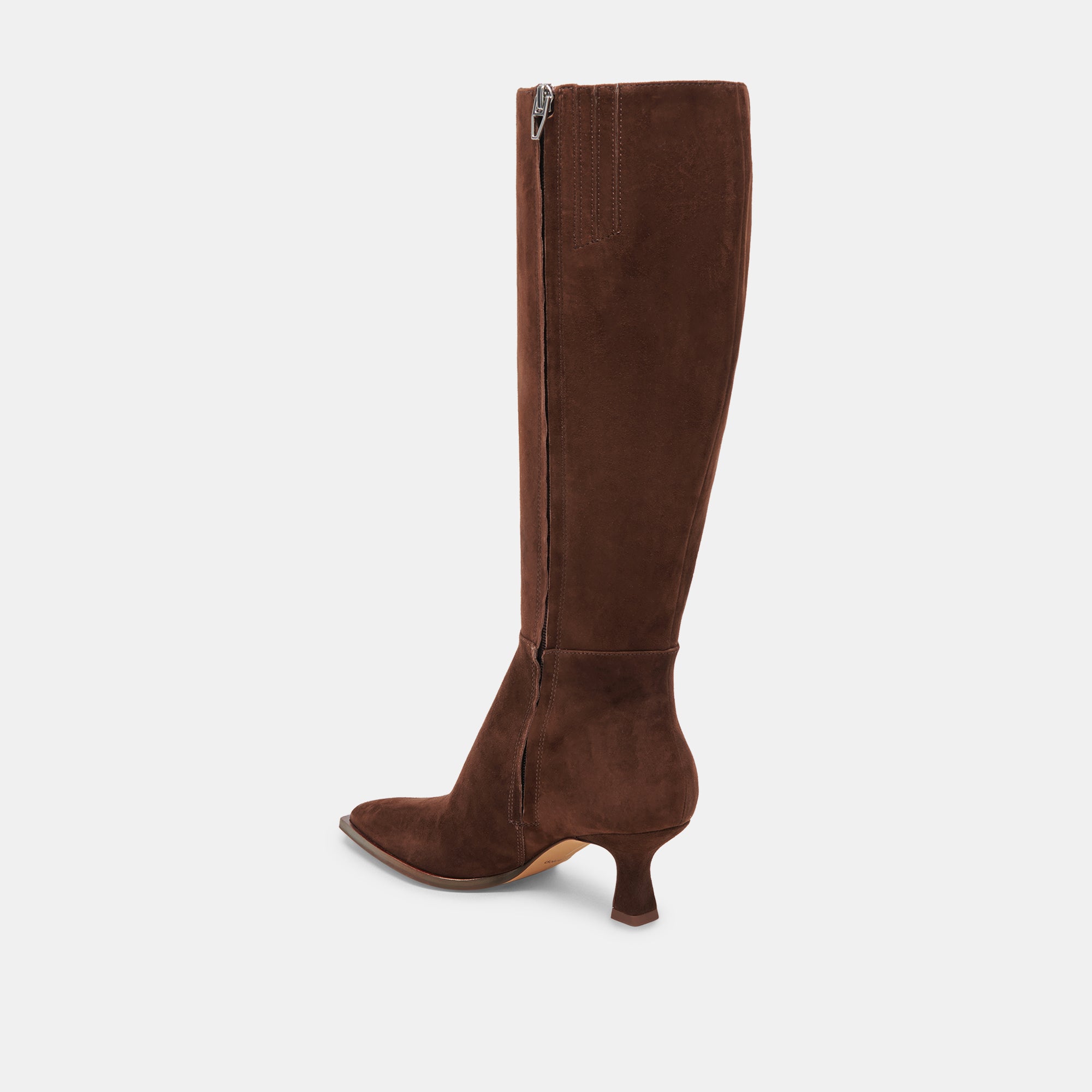 AUGGIE Wide Calf Boots for Women - DK Brown Suede - Comfortable & Stylish Winter Boots for Cold Weather & Outdoor Activities