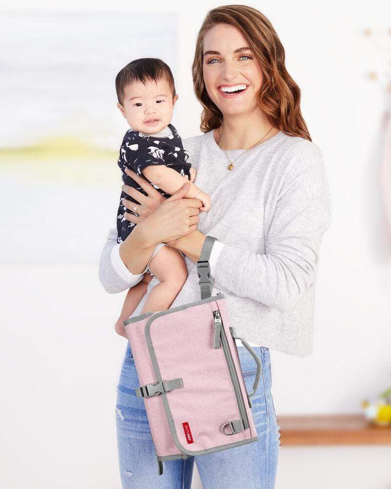 Skip Hop Pronto Portable Baby Changing Station - Compact, Waterproof & Travel-Friendly Diaper Changing Pad for On-the-Go Parents - Perfect for Nursery, Travel, Park & Public Restrooms