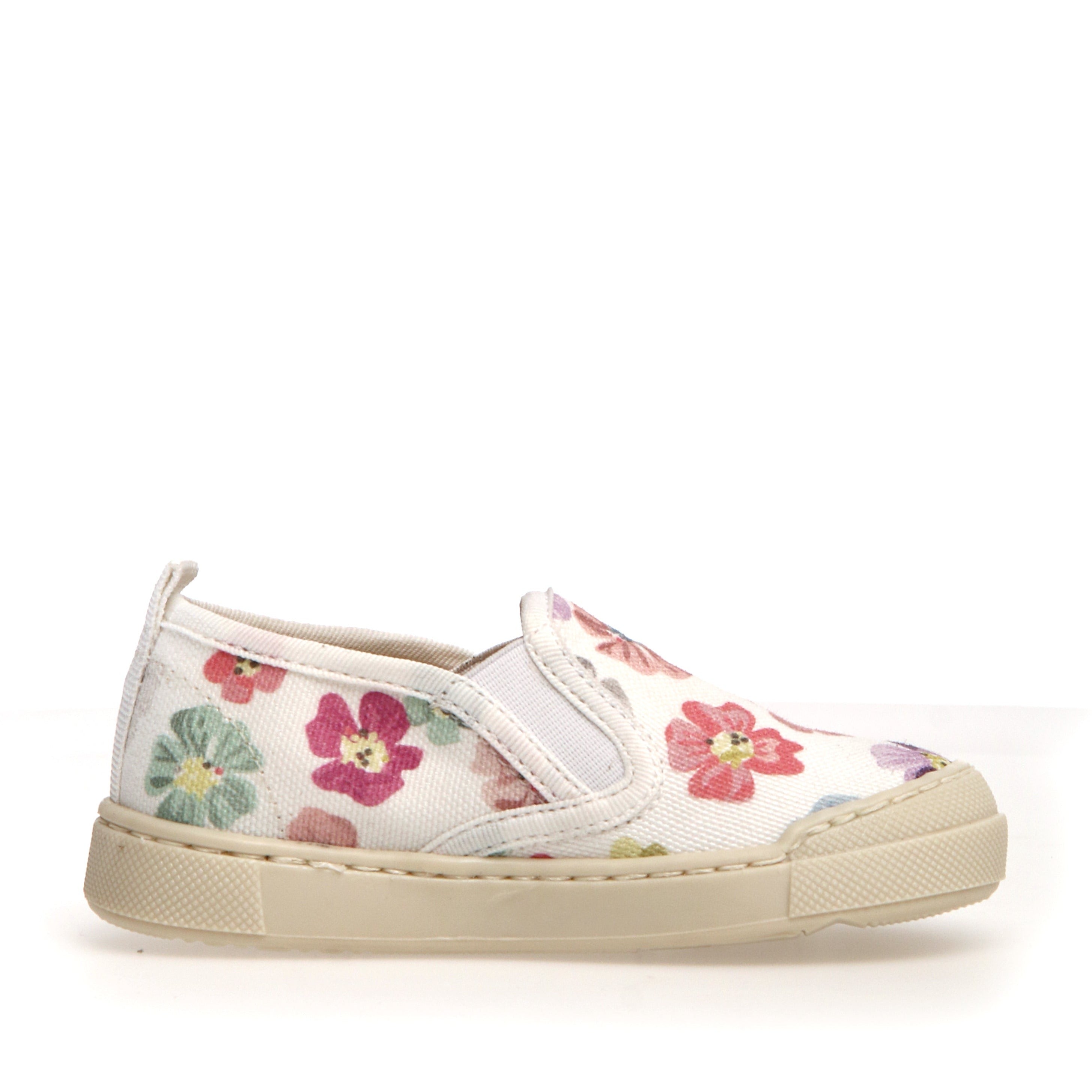 Naturino Girls' Henntor Canvas Sneakers for School - White Comfortable Casual Shoes for Everyday Wear