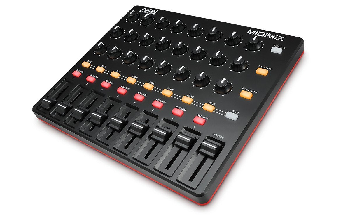 Midimix Professional USB MIDI Controller - Compact & Portable for Music Production, DJing & Live Performance | Perfect for Home Studios, Gigs & On-the-Go Music Creation