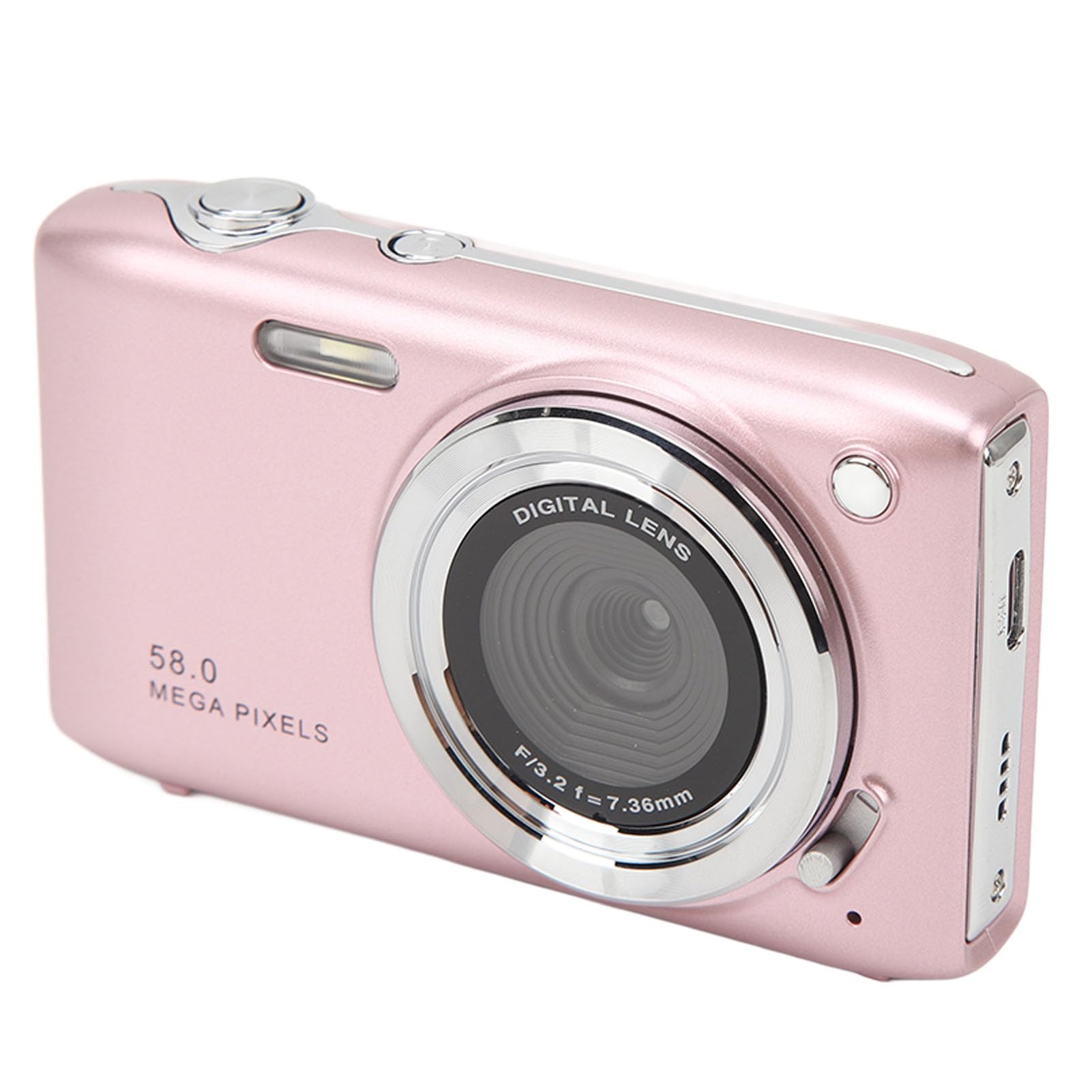 16X Zoom 58MP 4K Digital Camera with Multi-Function for Travel, Vlogging & Photography - Pink (Ideal for Outdoor Adventures, Family Trips & Content Creation)