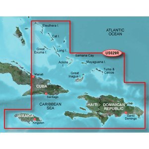Garmin BlueChart g2 Vision Southern Bahamas Saltwater Map microSD Card - High-Detail Marine Charts for Boating, Fishing & Navigation in Bahamas Waters