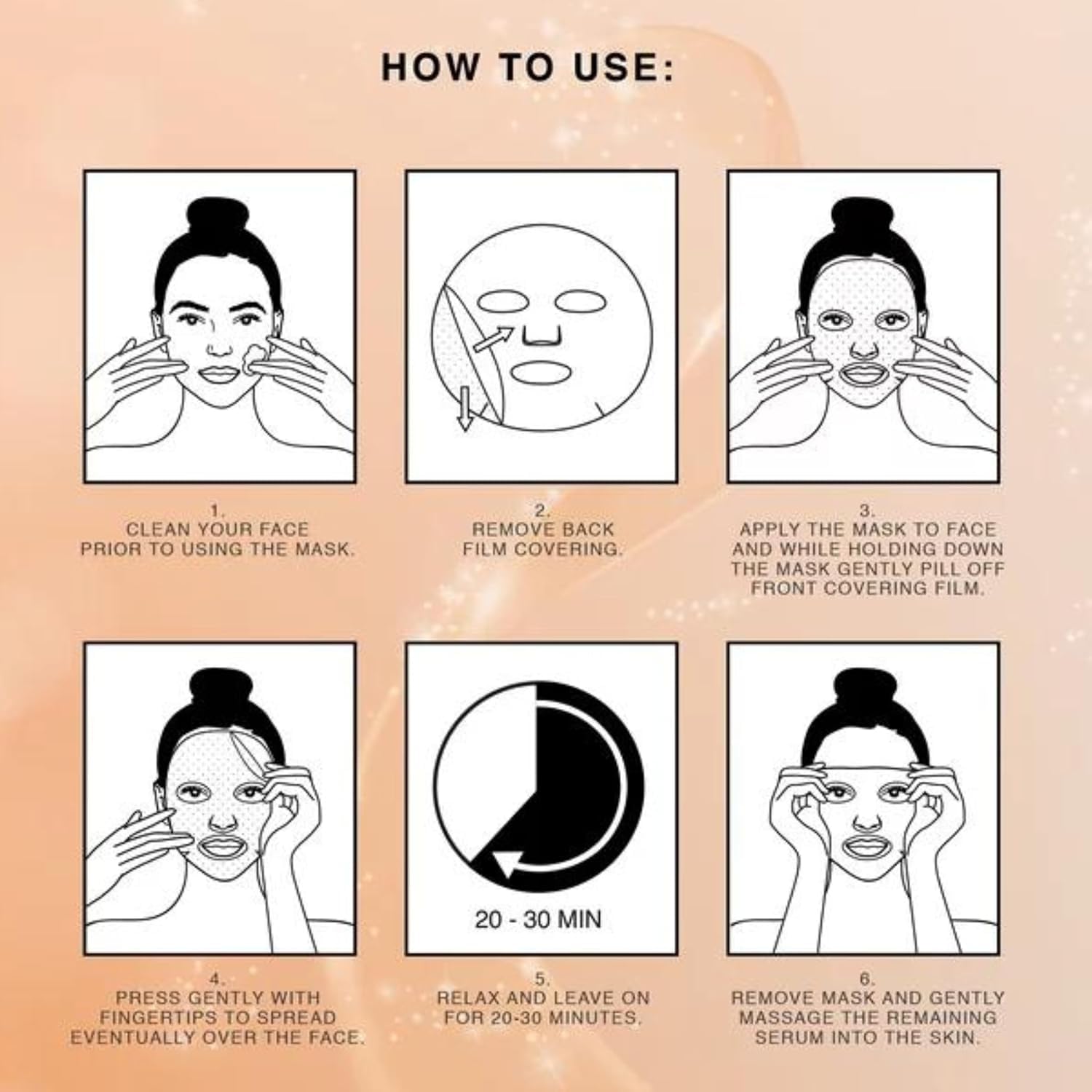 LIPOFIX Bio-Cellulose Face Mask - Hydrating & Anti-Aging Korean Skincare Treatment with Collagen for Wrinkle Reduction & Brightening (5 Pack) | Perfect for Night Routine, Spa Day & Travel Skincare Essentials