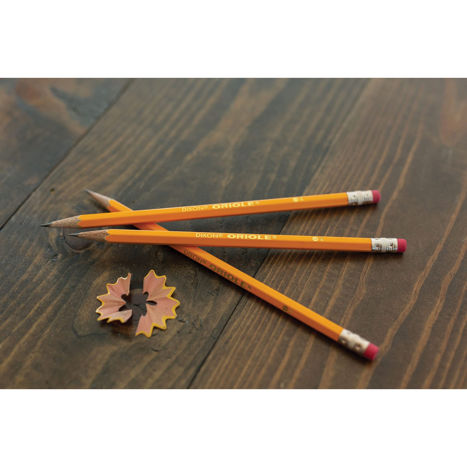Oriole Yellow No. 2.5 Medium Pencils - Unsharpened, 12 Count (6 Boxes, 6 Pack) - Perfect for School, Office & Art Projects