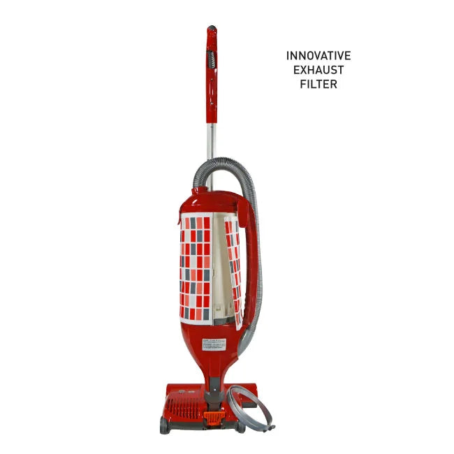 SEBO Premium Felix 9809AM Rosso Upright Vacuum Cleaner - Powerful Suction for Pet Hair, Hardwood Floors & Carpets - Perfect for Home Cleaning & Allergy Relief