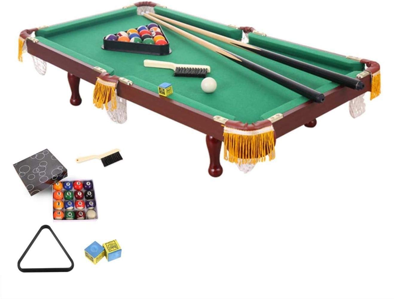 Yxxc Kids Billiards Table - Multi-Game Pool, Hockey, Table Tennis & Football Fun for Children & Teens - Perfect for Playrooms, Birthday Parties & Indoor Family Game Nights