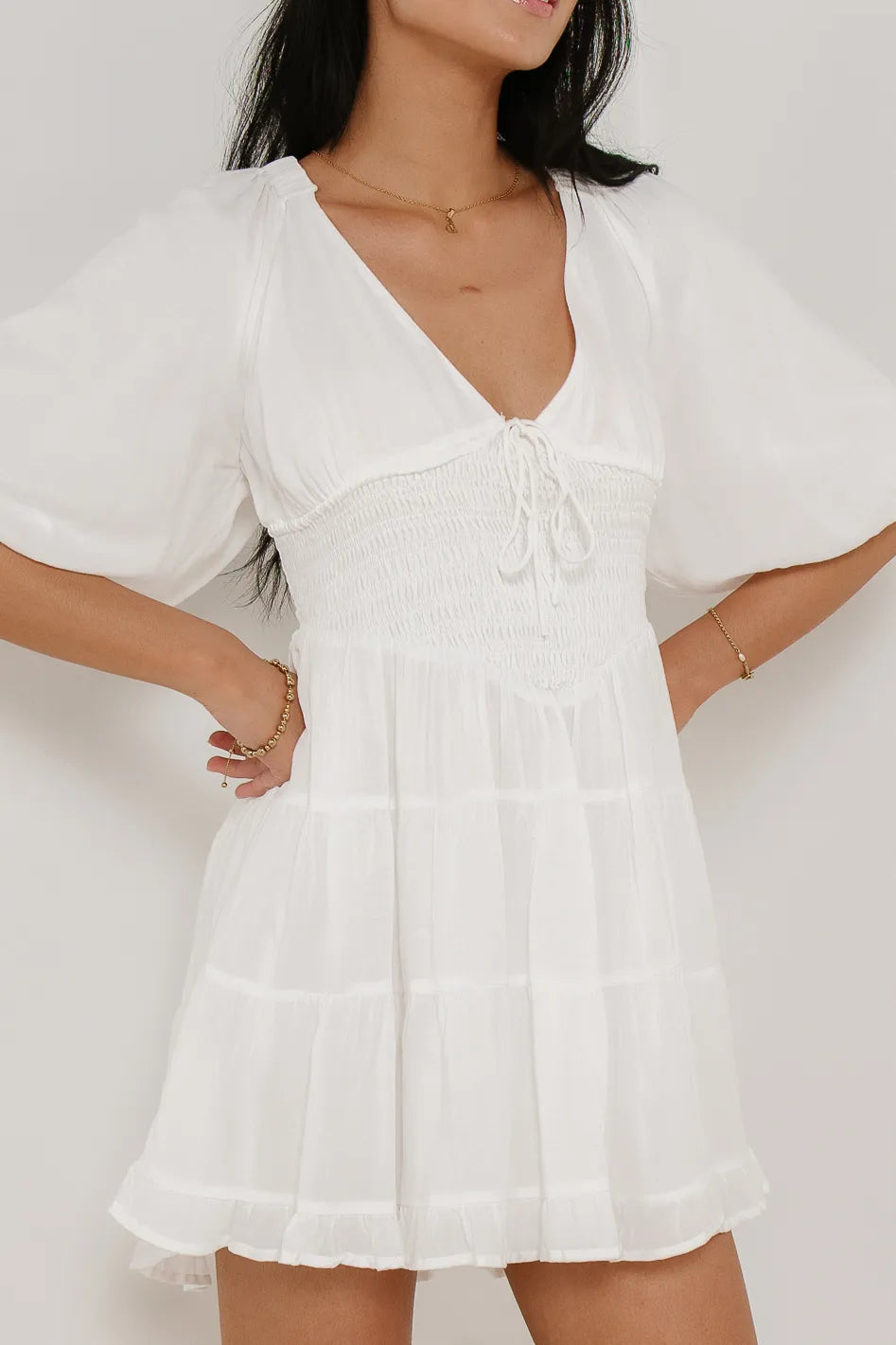 Little Runaway Mini Dress in White - Sexy Summer Party Dress for Women - Perfect for Beach Vacations, Date Nights & Club Outings