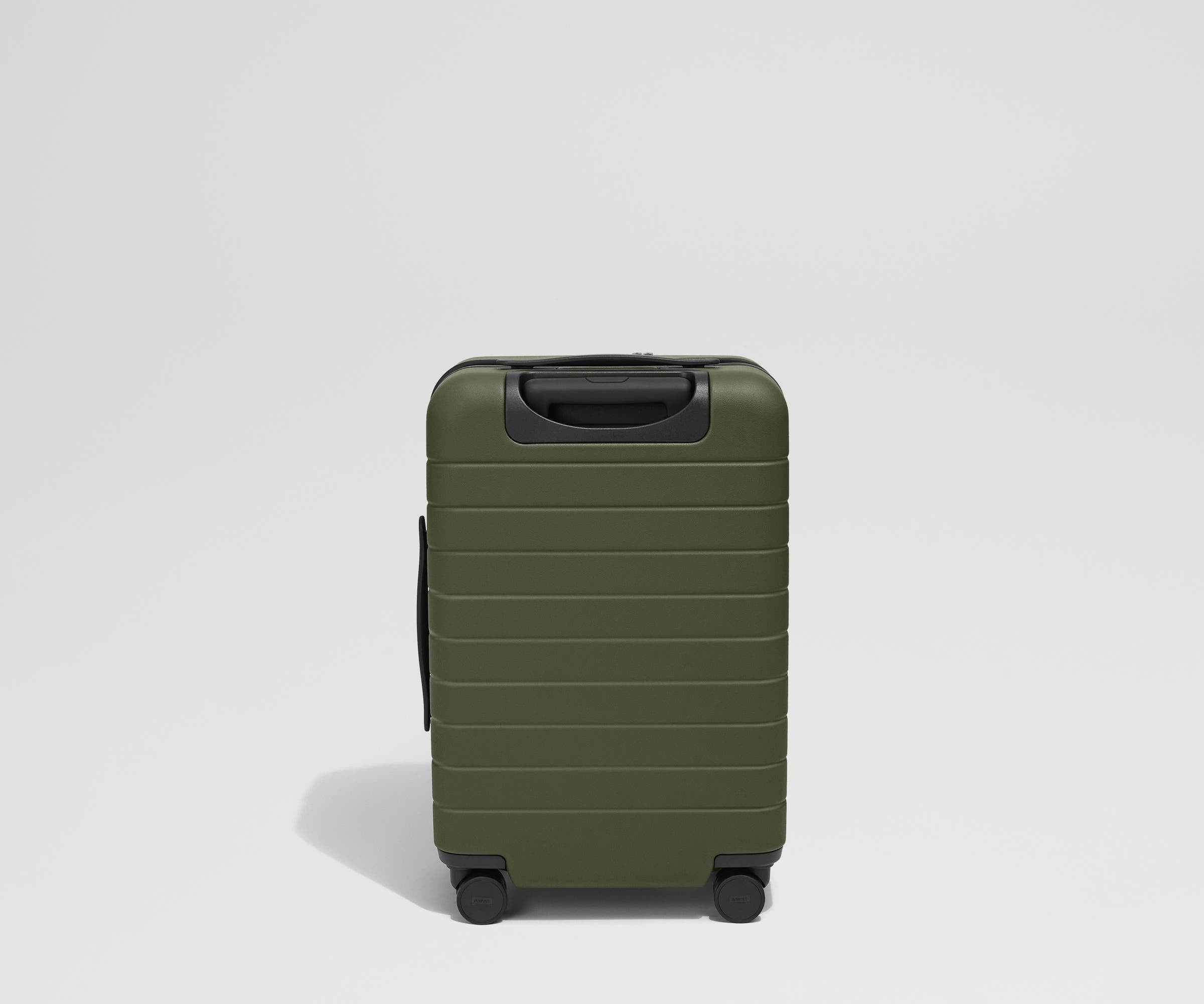 Premium Olive Green Executive Carry-On Luggage - Lightweight & Durable Business Travel Suitcase for Airplane & Weekend Trips