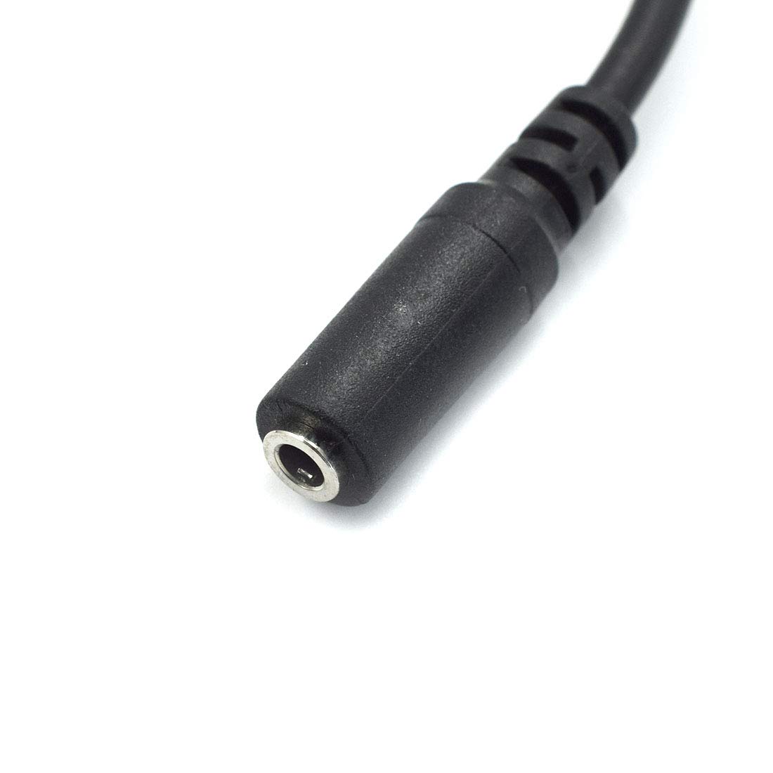 2Pcs Micro 5Pin Male to 3.5mm Female AUX Audio Cable Adapter - Compatible with Headset, Clip Mic, Microphone - High Quality Audio Extension Cord for Gaming, Recording, Podcasting, PC & Mobile Devices