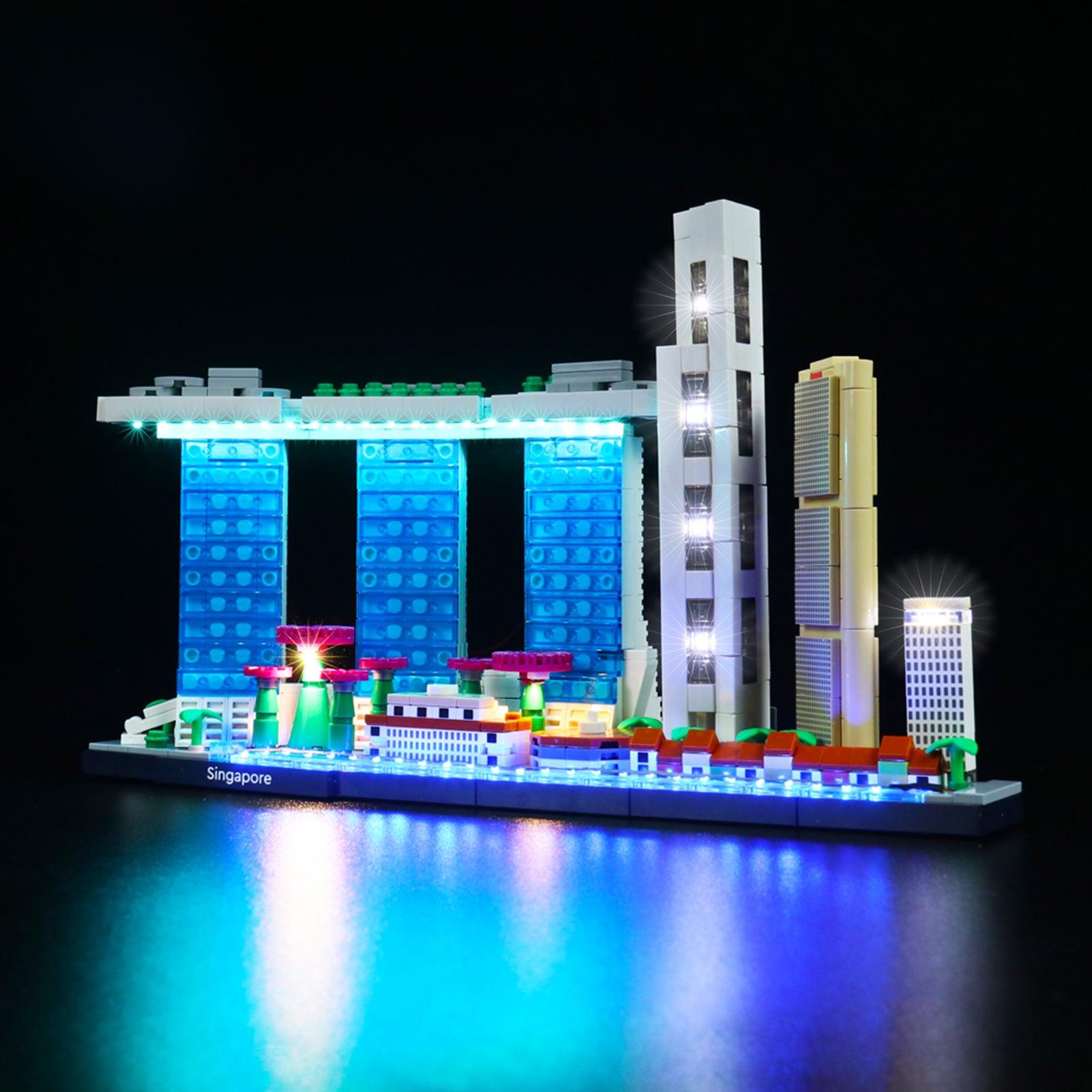 LEGO Architecture Singapore 21057 Light Kit - LED Lighting Set for LEGO Models - Perfect for Home Display, Office Decor & Gift for LEGO Fans