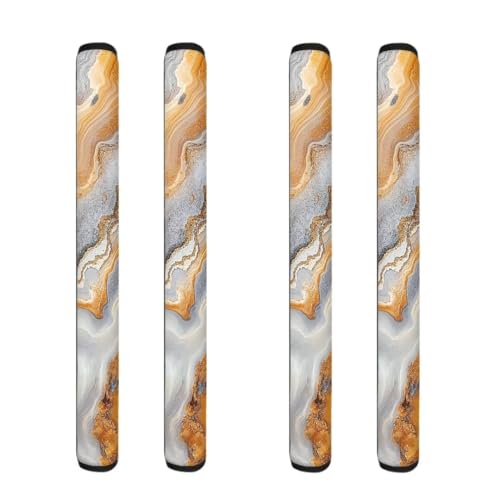 Earth Yellow Marble Print