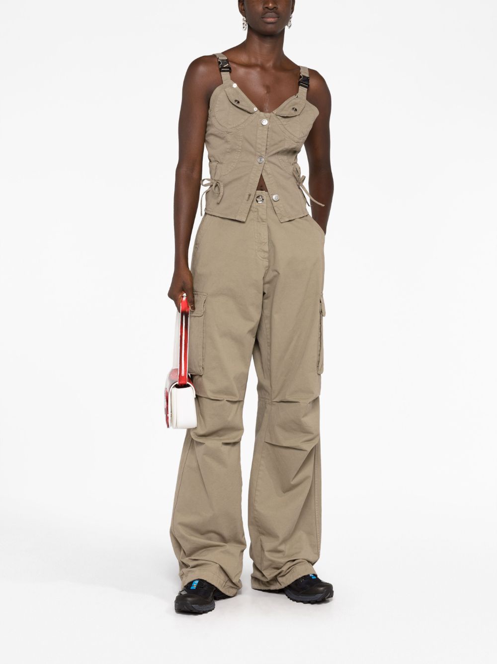 Coperni Women's High-Waisted Trousers - Stylish Slim Fit Pants for Office & Casual Wear | Perfect for Work, Travel & Everyday Outfits
