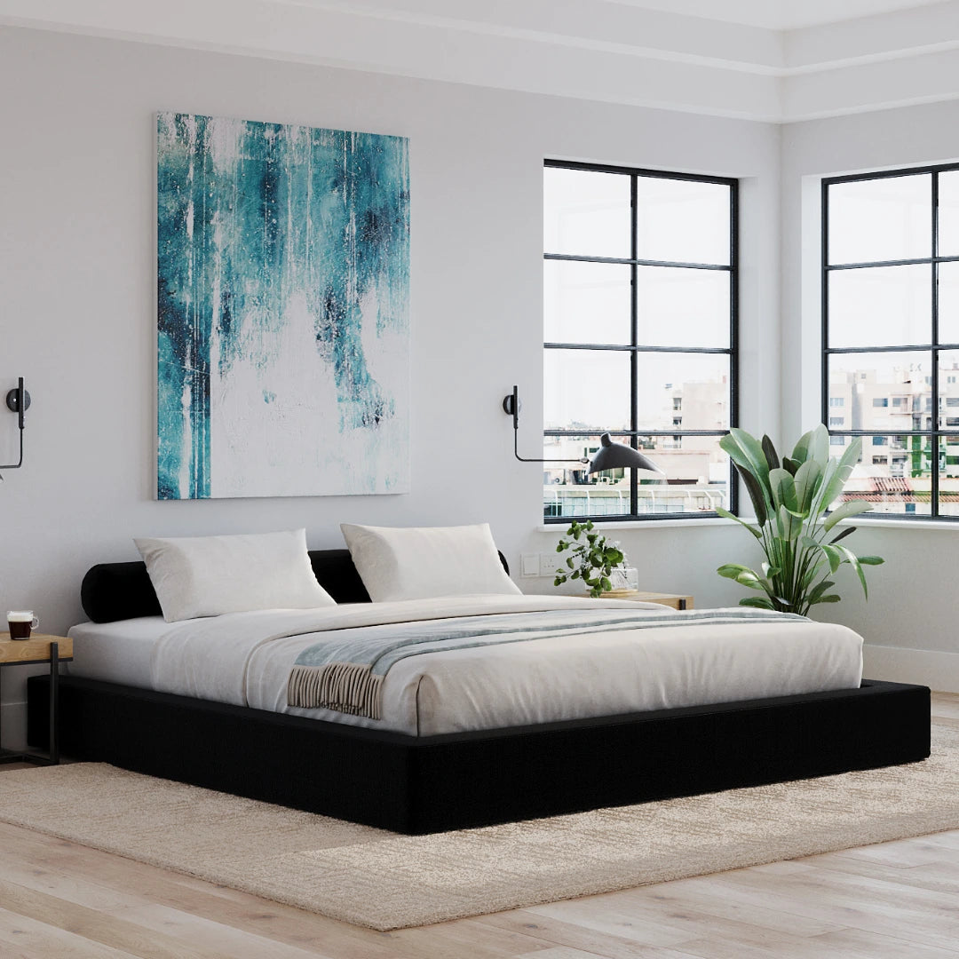 Onyx Ultra Bed Frame - Heavy Duty Metal Platform Bed with Noise-Free Support - Perfect for Modern Bedrooms & Guest Rooms