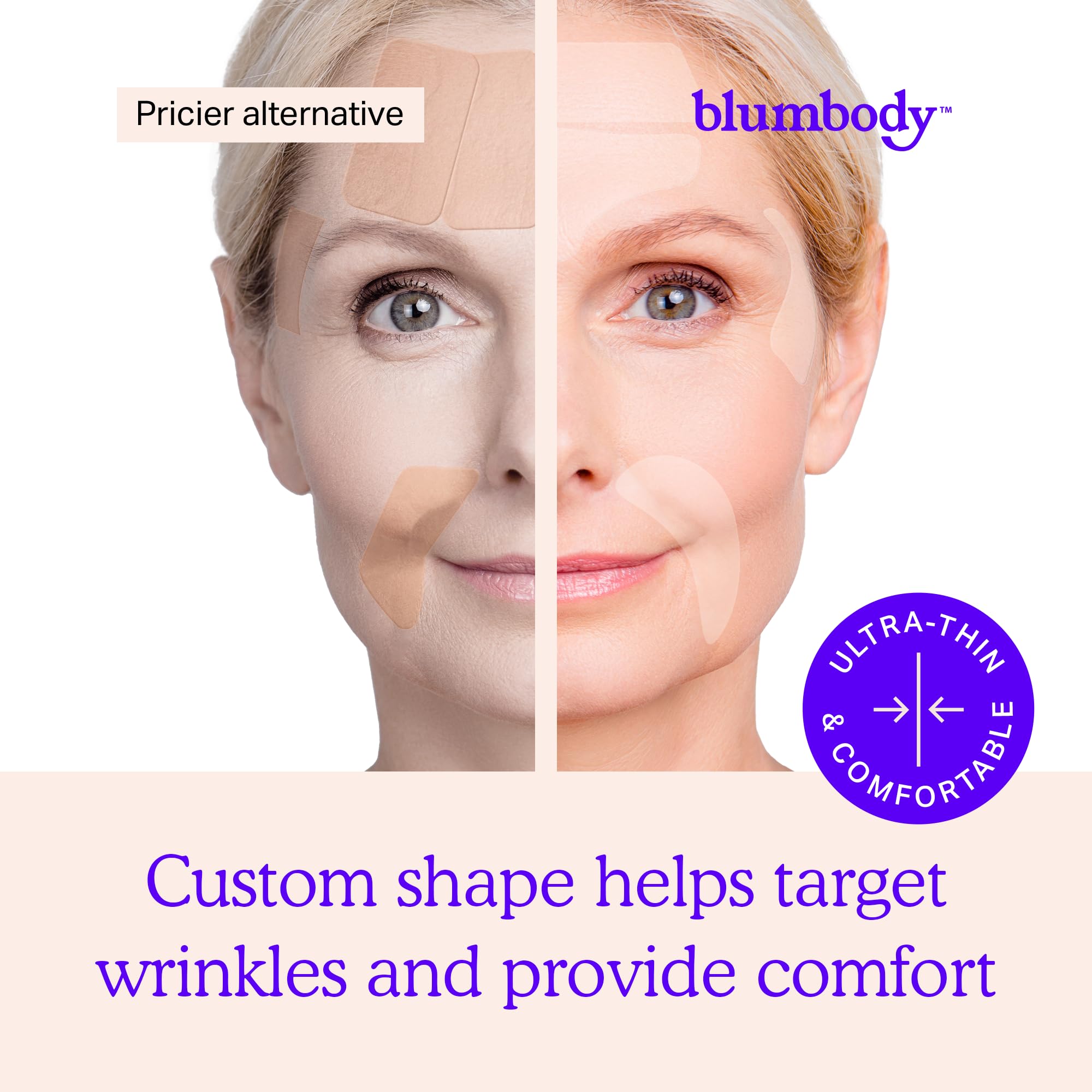 BLUMBODY Anti-Wrinkle Patches Set - Face, Chest & Neck Wrinkle Pads for Smooth Skin | Reduce Fine Lines & Wrinkles | Perfect for Nighttime Skincare & Anti-Aging Routine