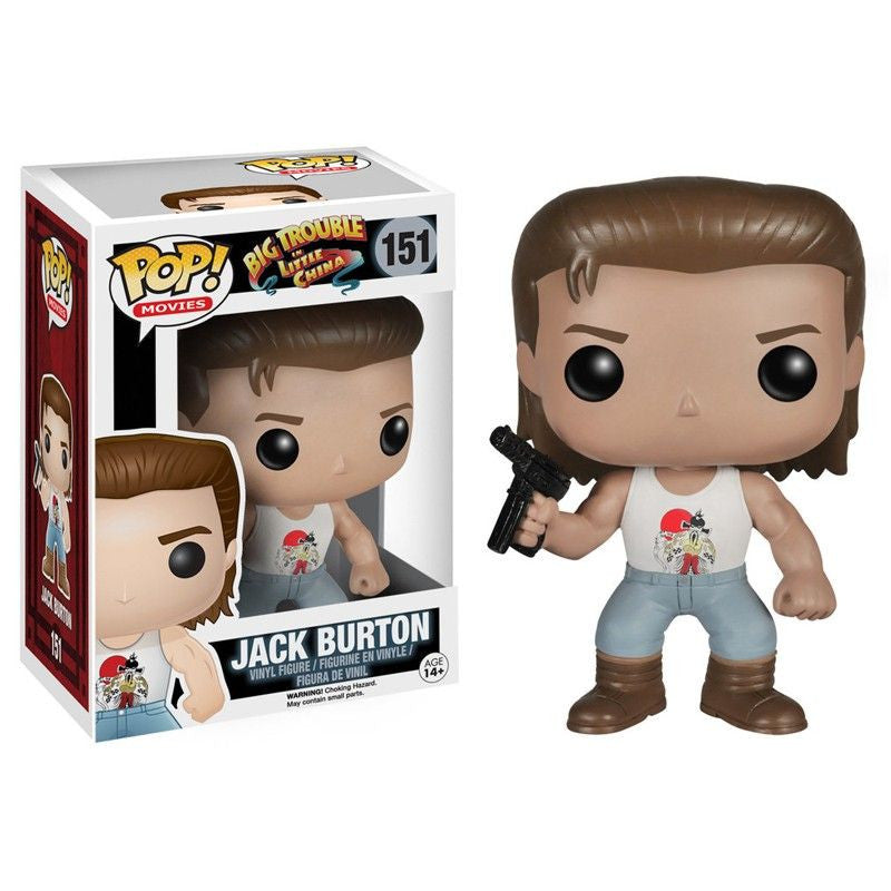 Big Trouble in Little China Jack Burton Pop! Vinyl Figure #151 - Collectible Movie Character for Fans & Display