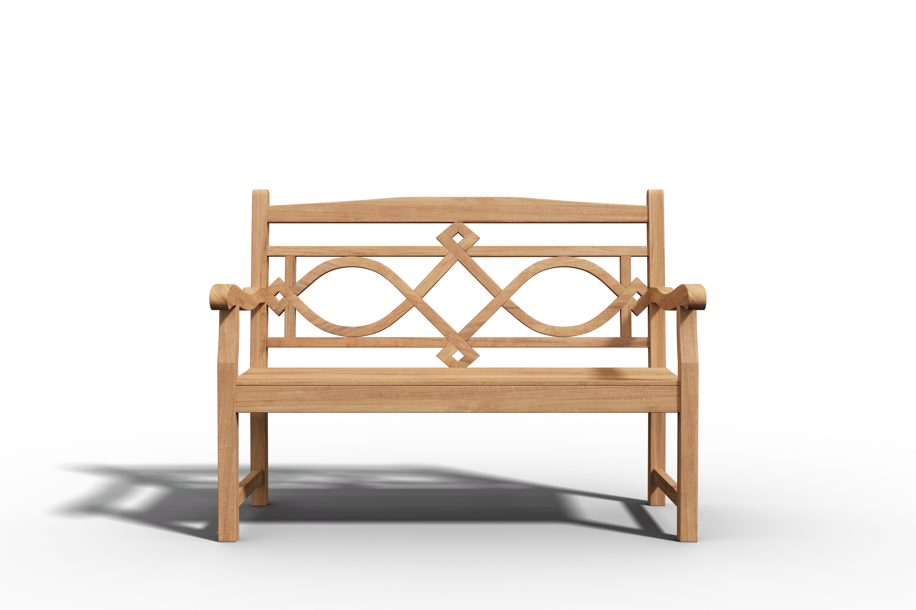 Liane 2-Person Teak Outdoor Bench - Weather-Resistant Garden Seating for Patio, Deck, or Backyard Relaxation