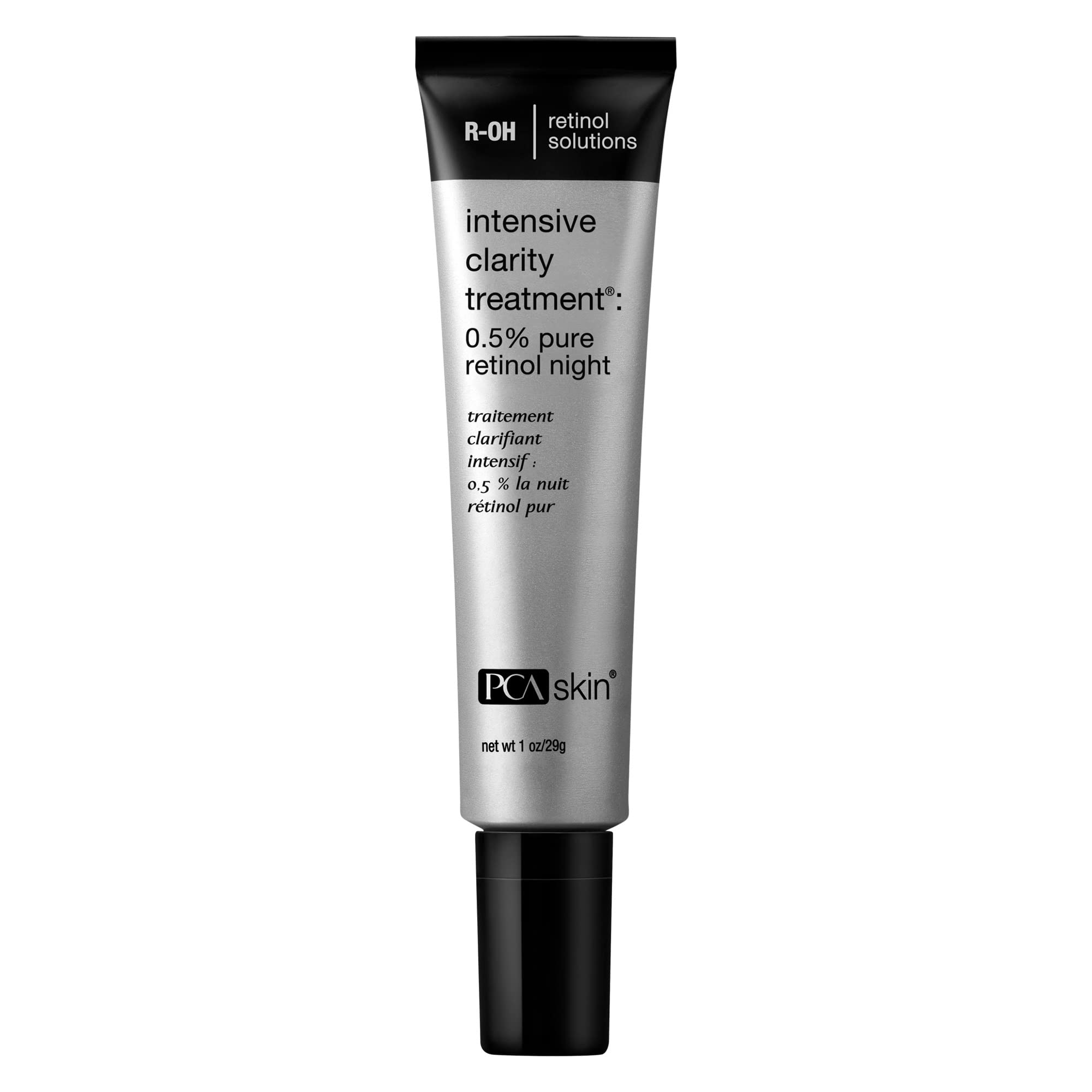PCA SKIN Intensive Clarity Treatment - 0.5% Pure Retinol & 2% Salicylic Acid Acne Face Serum for Oily & Acne-Prone Skin, 1 oz | Anti-Aging & Blemish Control | Perfect for Nighttime Skincare Routine & Breakout Prevention
