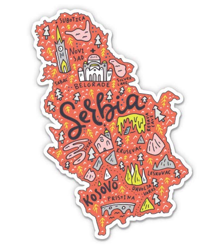 Serbia Country Shape Travel - 12