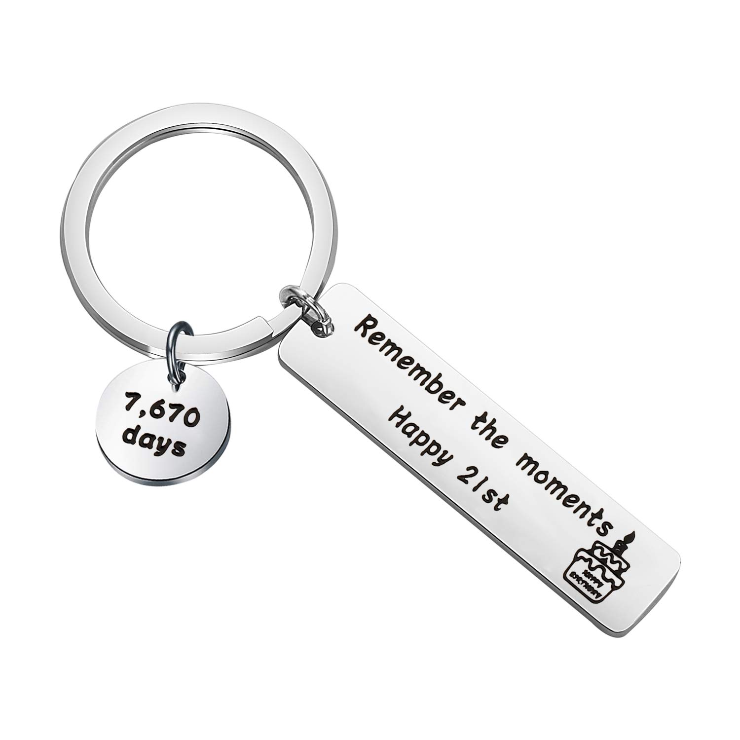 Personalized Birthday Keychain - Custom Engraved Remember the Moments Keepsake for 12th, 16th, 18th, 21st, 30th, 40th & 50th Birthday Gifts - Perfect for Women, Men, Teens & Anniversary Celebrations