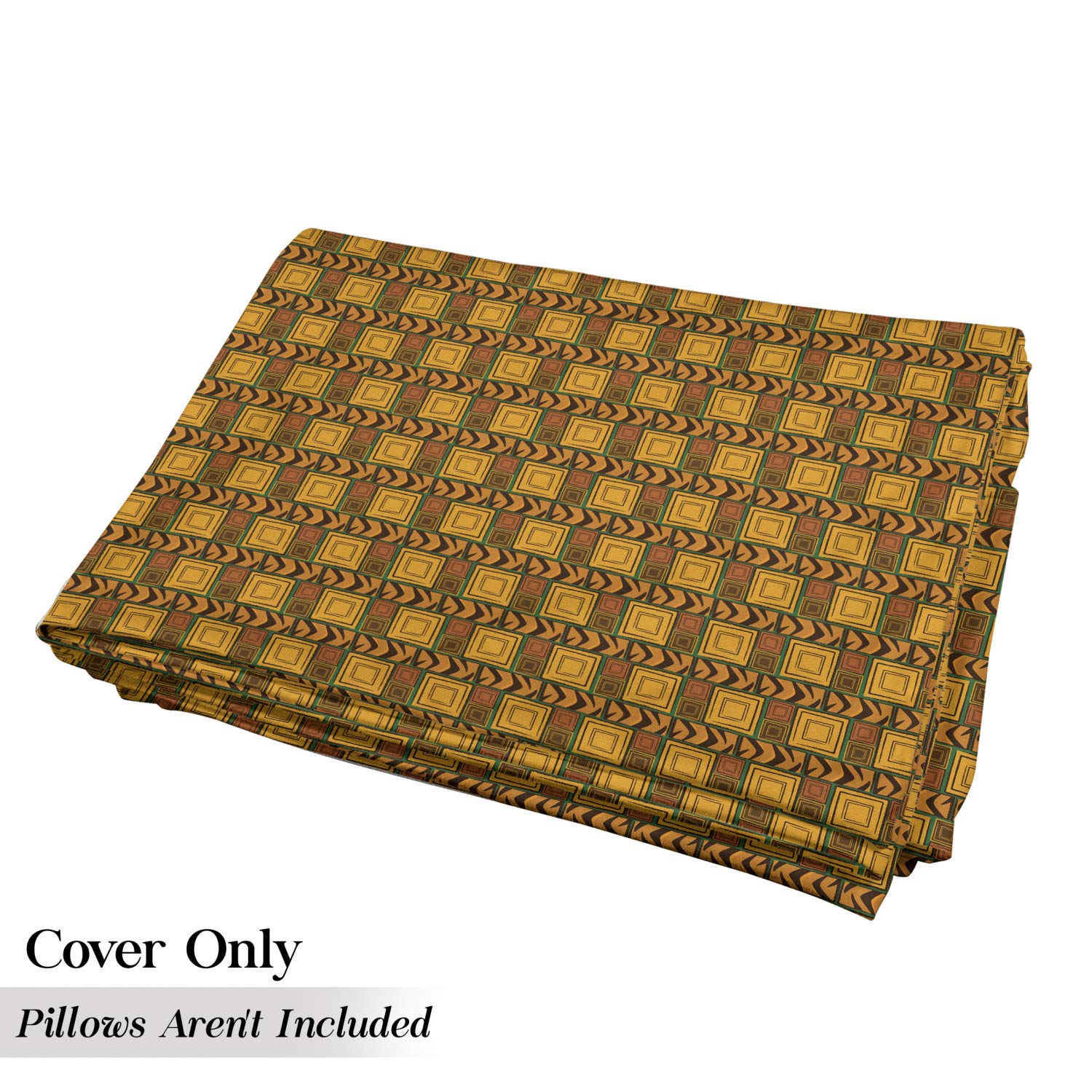 Ambesonne Zambia Floor Pillow Cover - Kenya Geometric Print Fabric Case for 5 Pillows (88