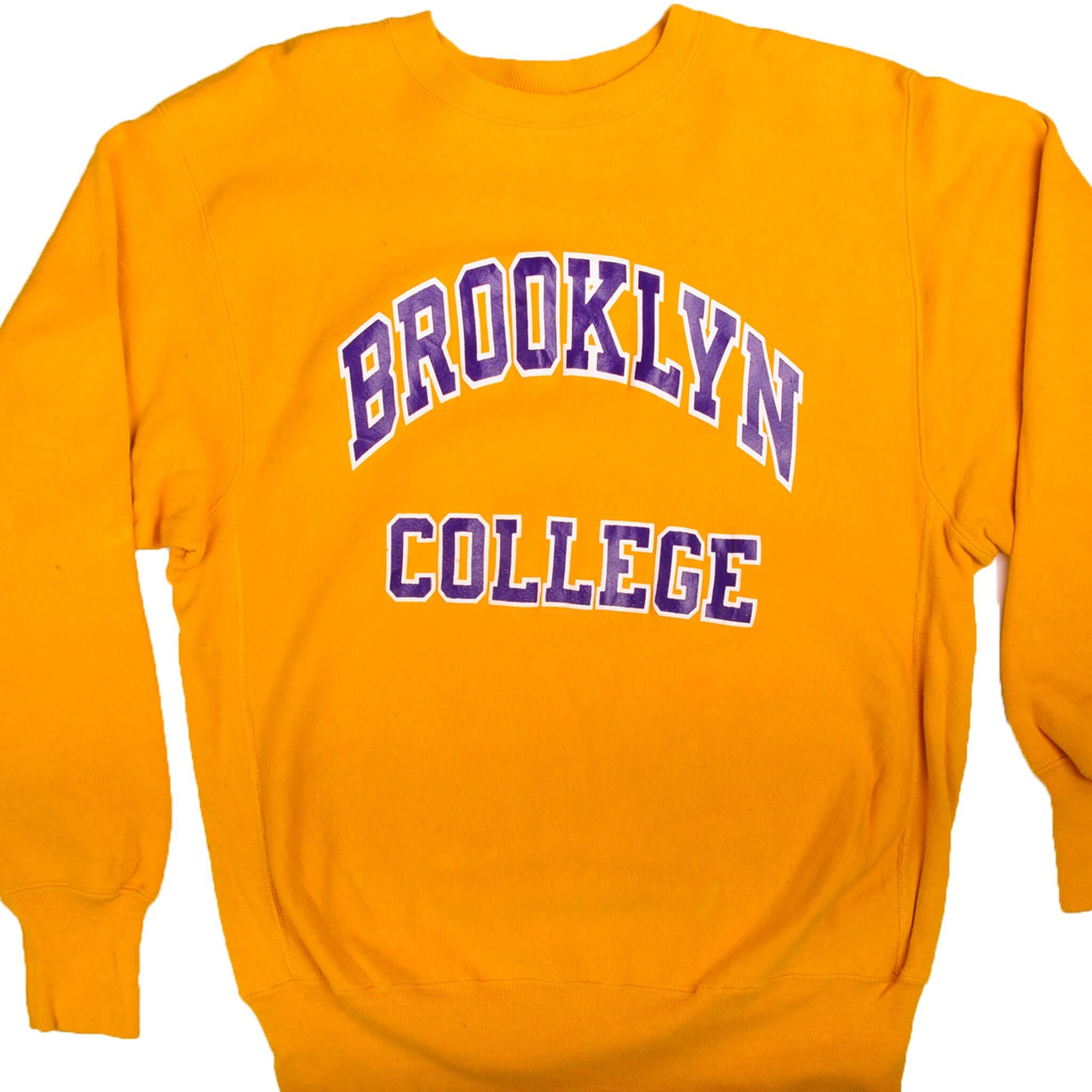 Vintage 1990s Champion Reverse Weave Brooklyn College Sweatshirt - XL Size, Made in USA - Perfect for Casual Wear, Street Style & Retro Fashion