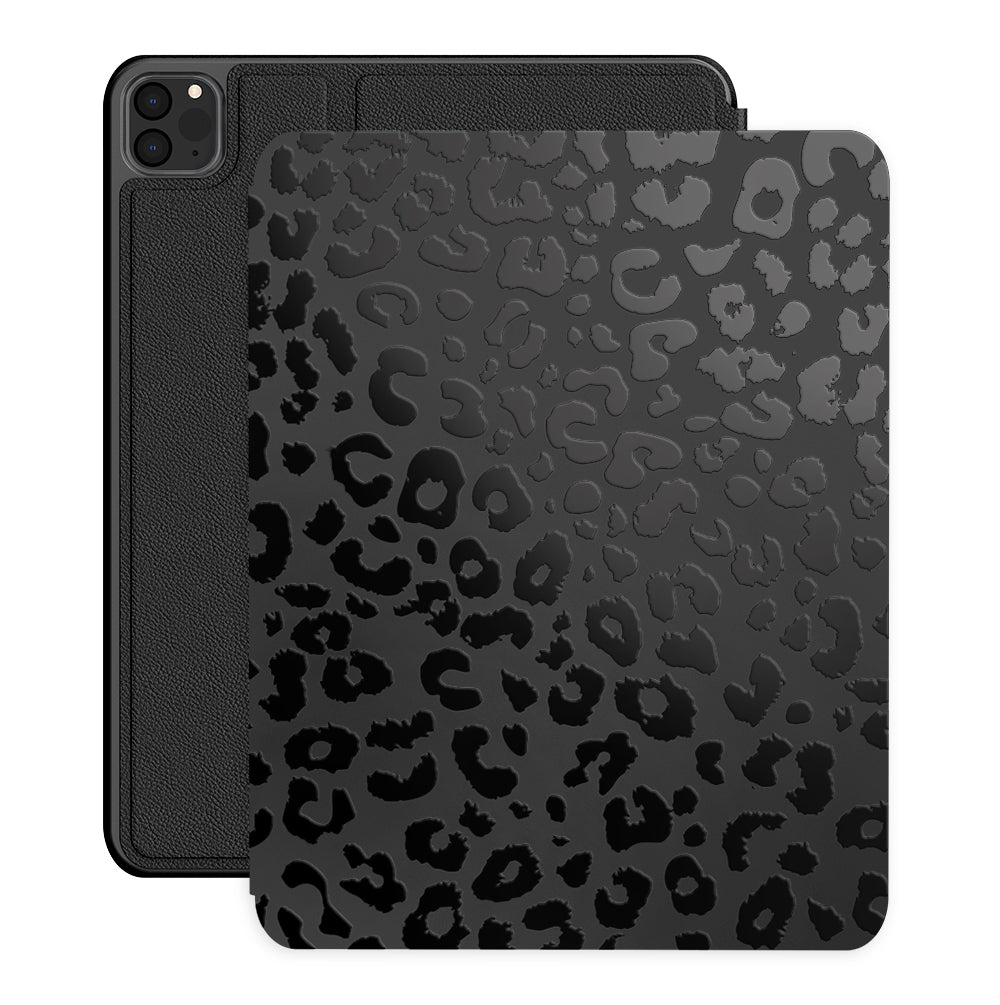 Black Leopard iPad Case 2.0 - Premium Protective Cover for iPad Air/Pro, Slim Fit with Auto Sleep/Wake | Perfect for Work, Travel & Home Use