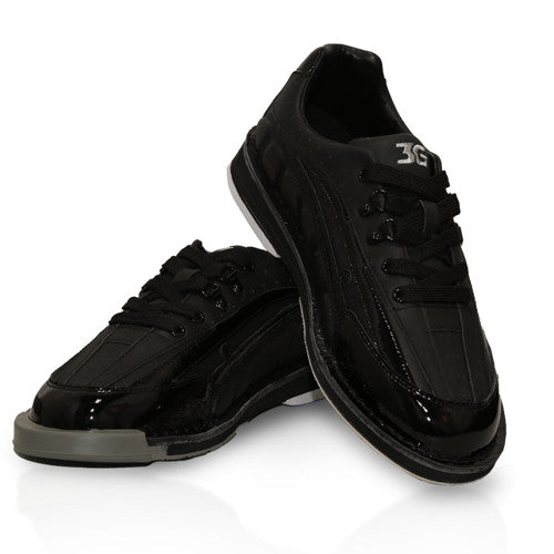 3G Men's Tour Black Right Hand Bowling Shoes - Lightweight & Comfortable for Professional & Casual Bowlers - Perfect for League Play, Tournaments & Practice Sessions