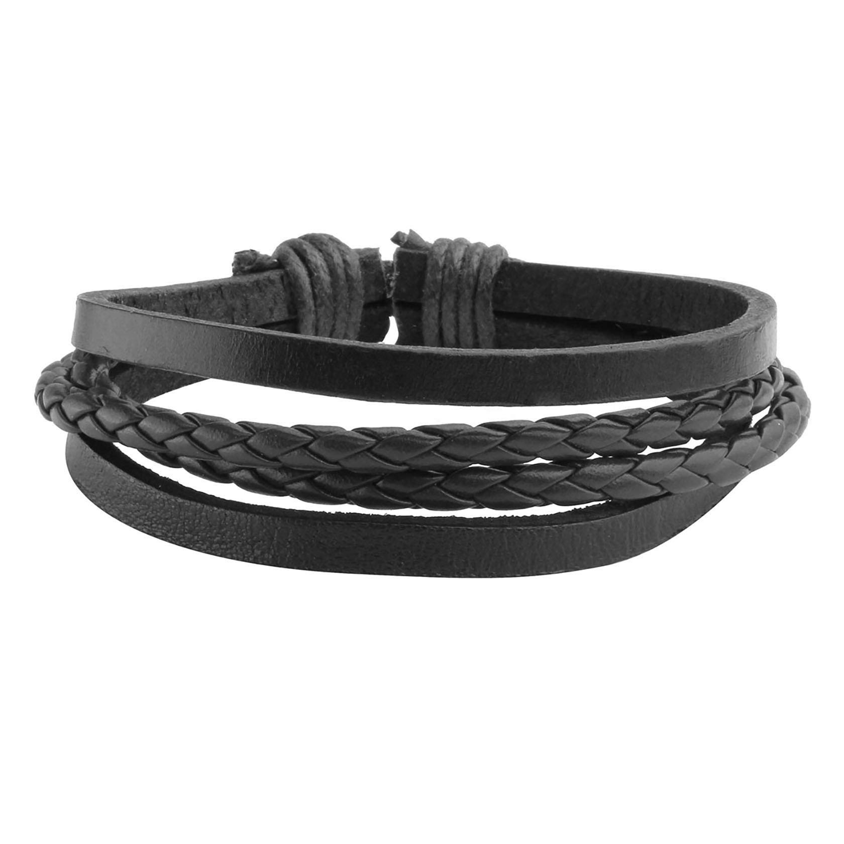 4-10 Pcs Adjustable Leather Bracelets Set for Women & Men - Braided Wooden Beads Wrap Cuff Cord - Boho Style Wristbands for Casual Wear, Gifts & Festival Accessories