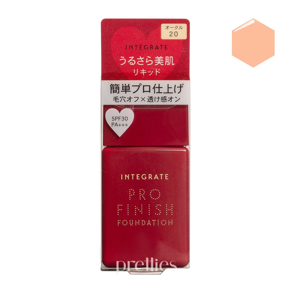 Shiseido INTEGRATE Pro Finish Liquid Foundation SPF30 PA+++ - Ocher 20 & Natural Beige - 30ml | Long-Lasting Coverage for Flawless Makeup All Day | Perfect for Daily Wear & Special Occasions