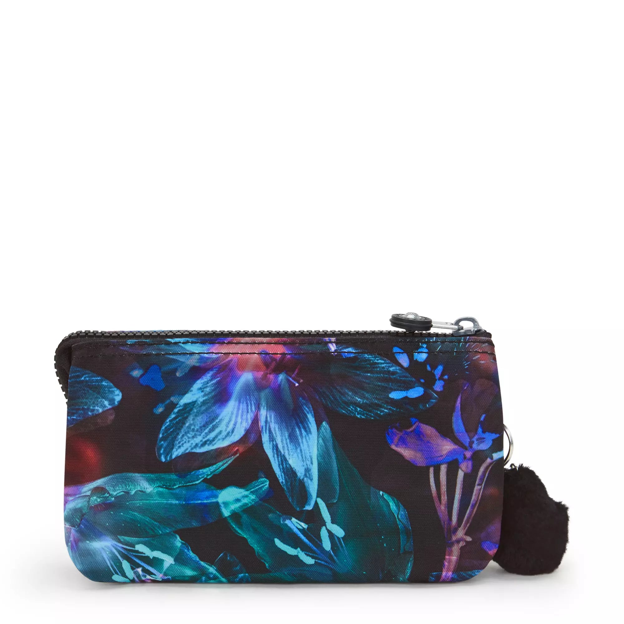 Kipling Creativity Large Printed Pouch - Spectral Orchid Flower Design Cosmetic Bag for Women | Travel Makeup Organizer, Gym Essentials Storage, School Supplies Case