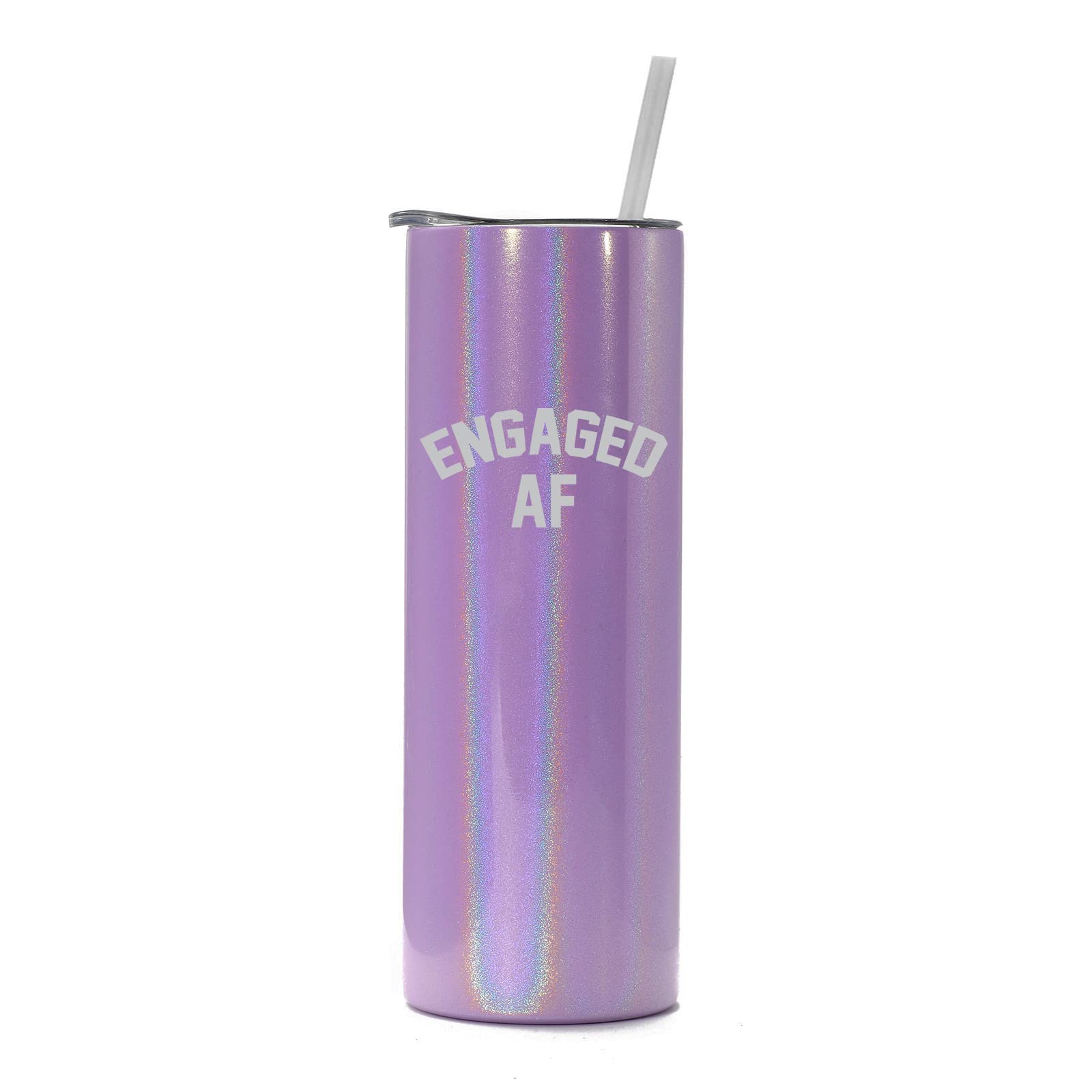 20 oz Skinny Tall Stainless Steel Vacuum Insulated Tumbler with Straw - Funny 