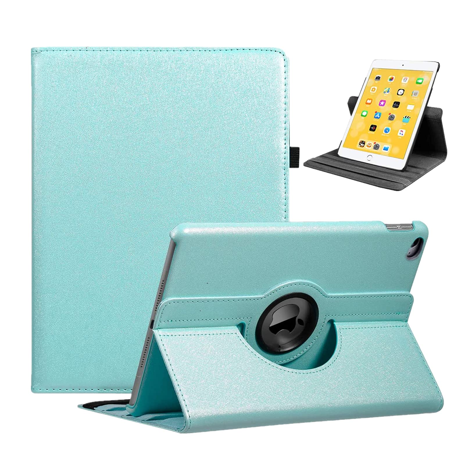 360° Rotating Smart Stand Case for iPad 6th/5th Gen & iPad Air 2 (9.7 inch 2017/2018 Models) - Auto Sleep/Wake, Protective Cover (Sky Blue) | Perfect for Work, Study & Entertainment