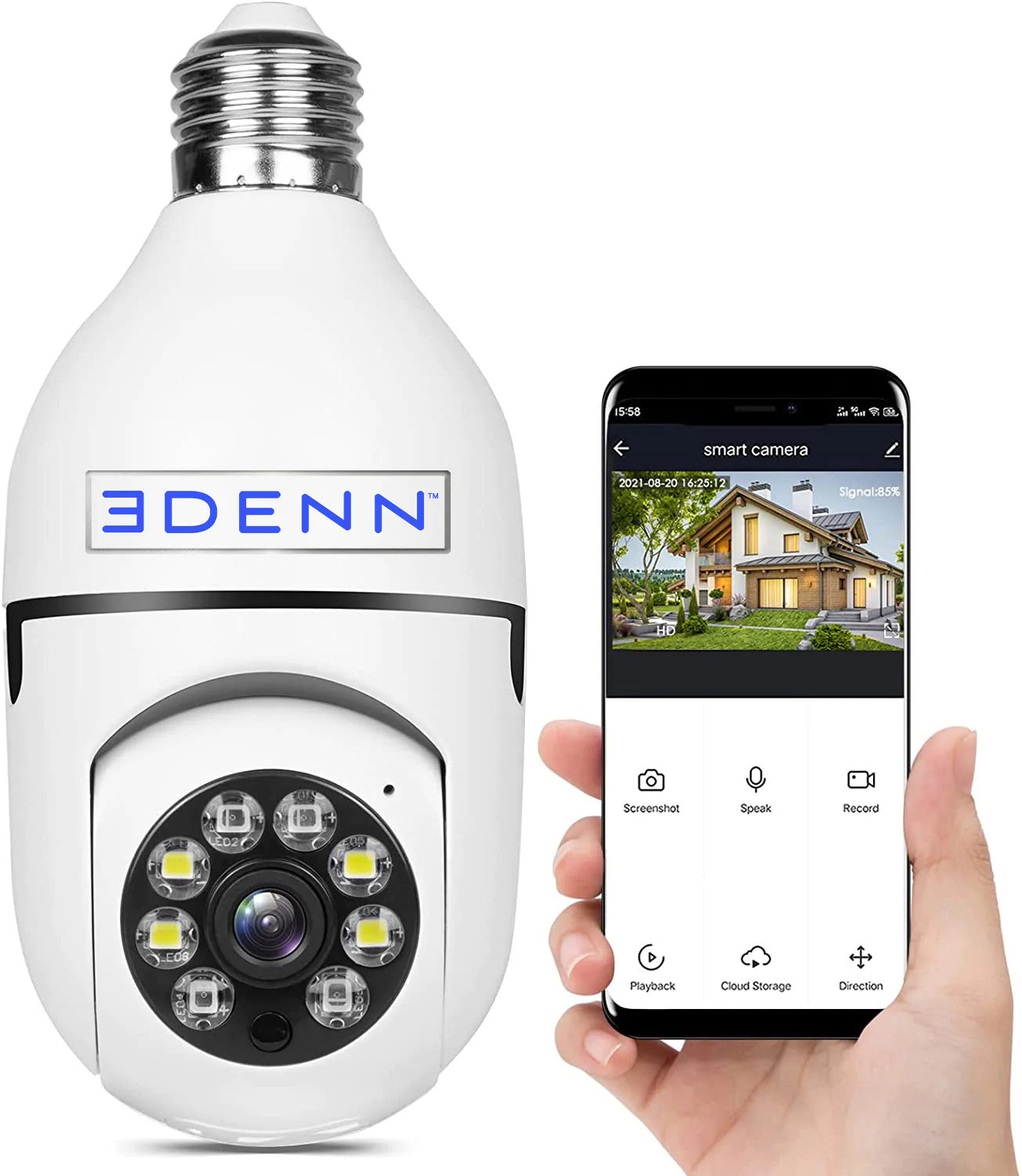 Edenn I Defend Camera - HD Security Camera with Night Vision, Motion Detection & Weatherproof Design for Home, Office & Outdoor Surveillance