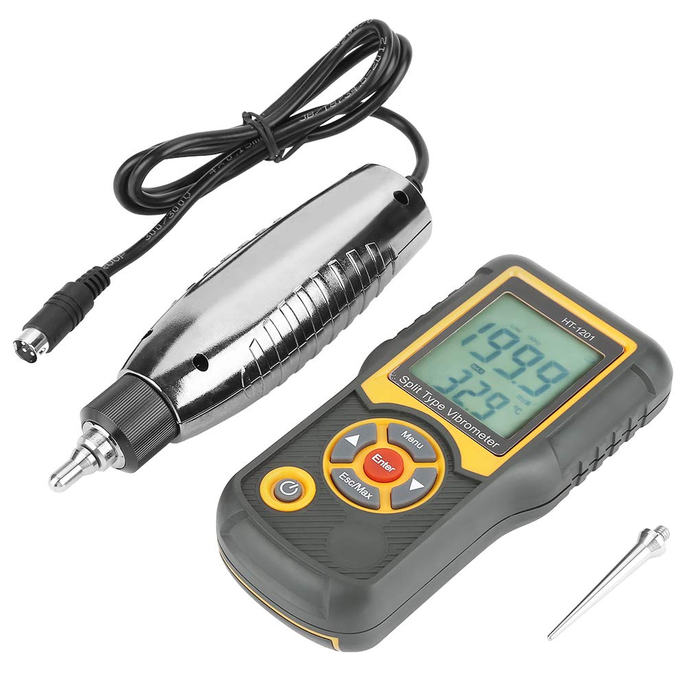 Handheld Vibration Meter - Digital Vibration Sensor Tester with LCD Display | Portable Vibrometer Analyzer for Industrial Equipment, HVAC Systems & Machine Maintenance