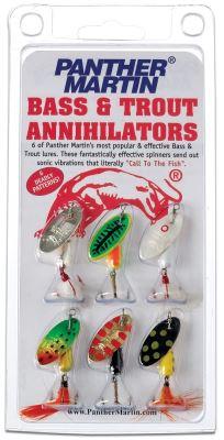Panther Martin Bass & Trout Fishing Lures - 6 Pack Premium Inline Spinners for Freshwater Fishing - Ideal for Streams, Lakes, and Rivers