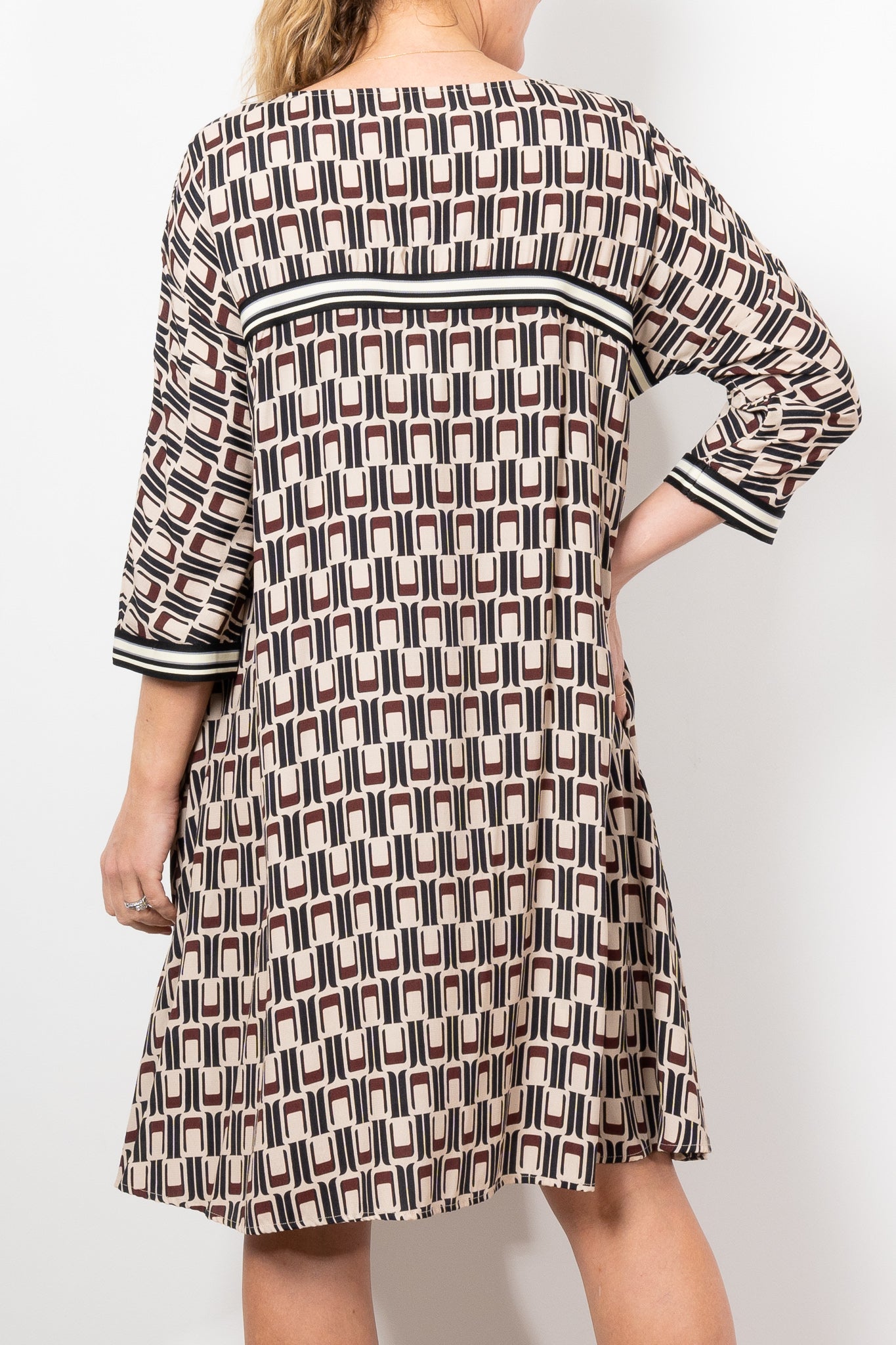 Trelise Cooper Swing Geometric Dress - Women's Flowy A-Line Dress with Unique Print | Perfect for Parties, Weddings & Special Occasions