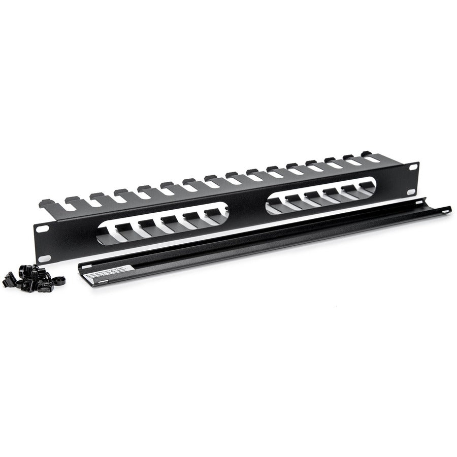 1U Horizontal Cable Management Panel - Fits Standard 19