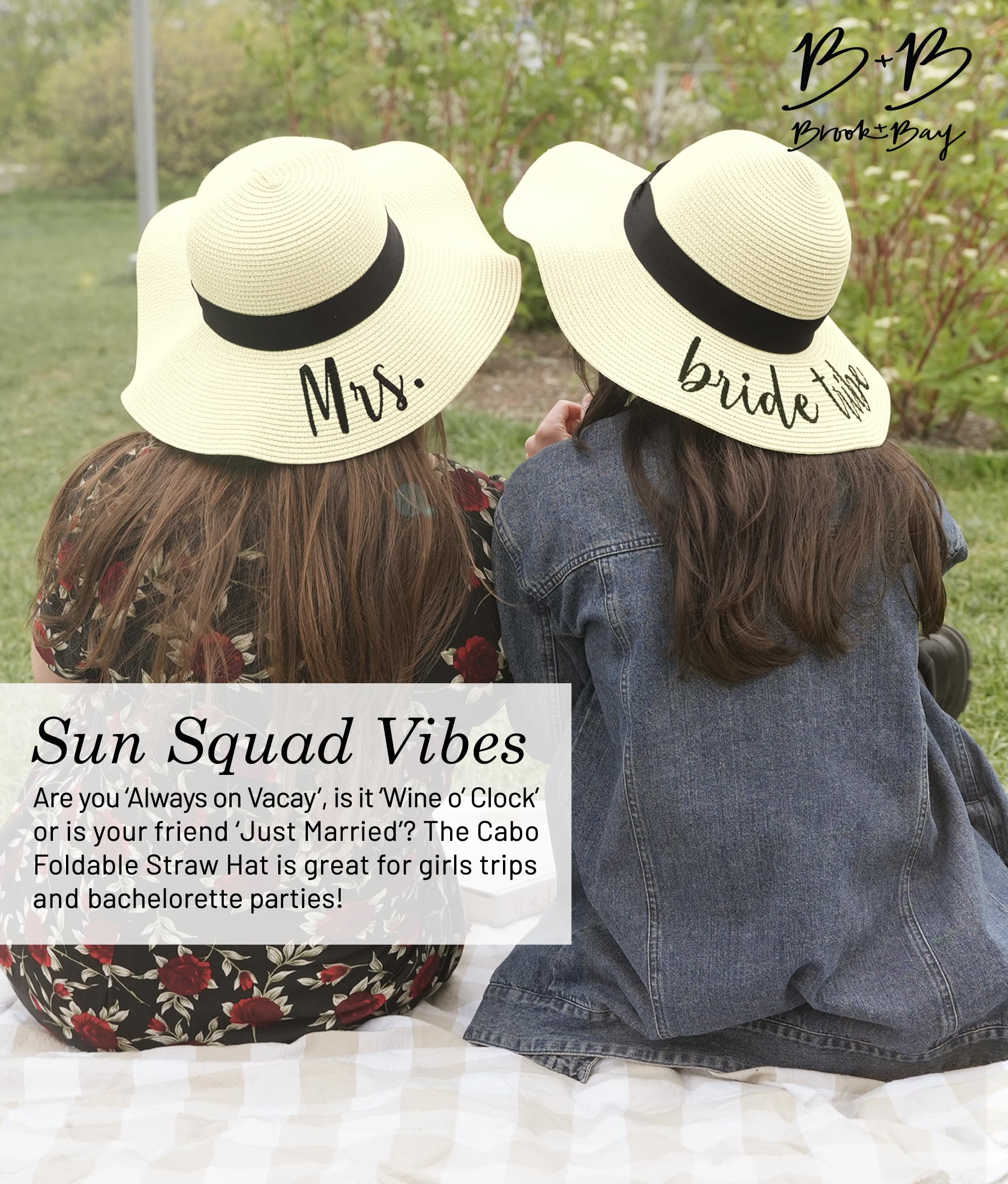 Foldable Beach Hats for Women - Wide Brim Sun Hats, Roll-Up Straw Hats for Summer Vacation & Outdoor Activities | Perfect for Beach, Pool, Travel and Sun Protection
