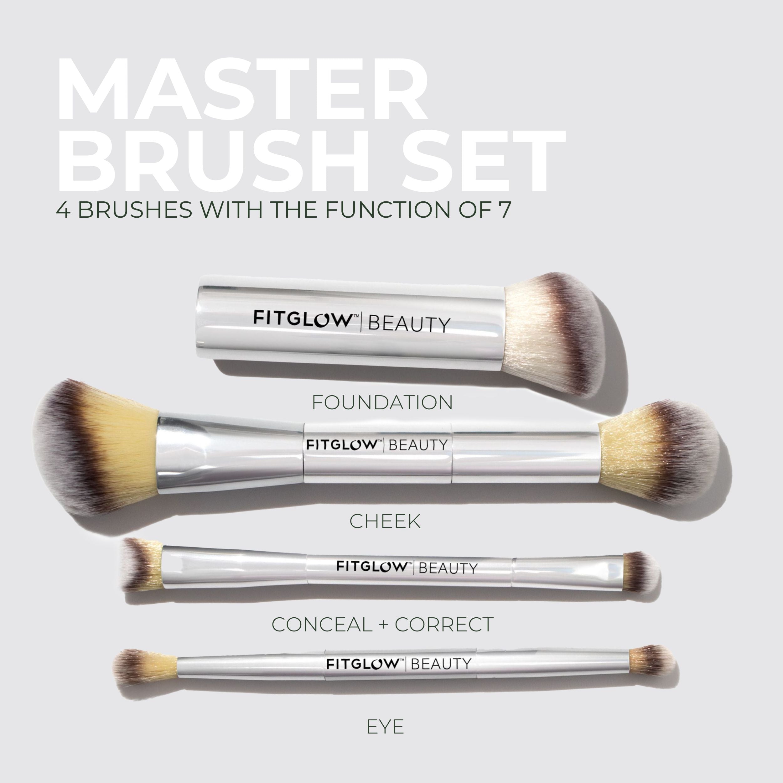 Professional Master Brush Set for Makeup Artists - 12 Piece Synthetic Hair Cosmetic Brushes for Foundation, Blush, Eyeshadow & Contouring - Perfect for Salon, Home & Travel Use