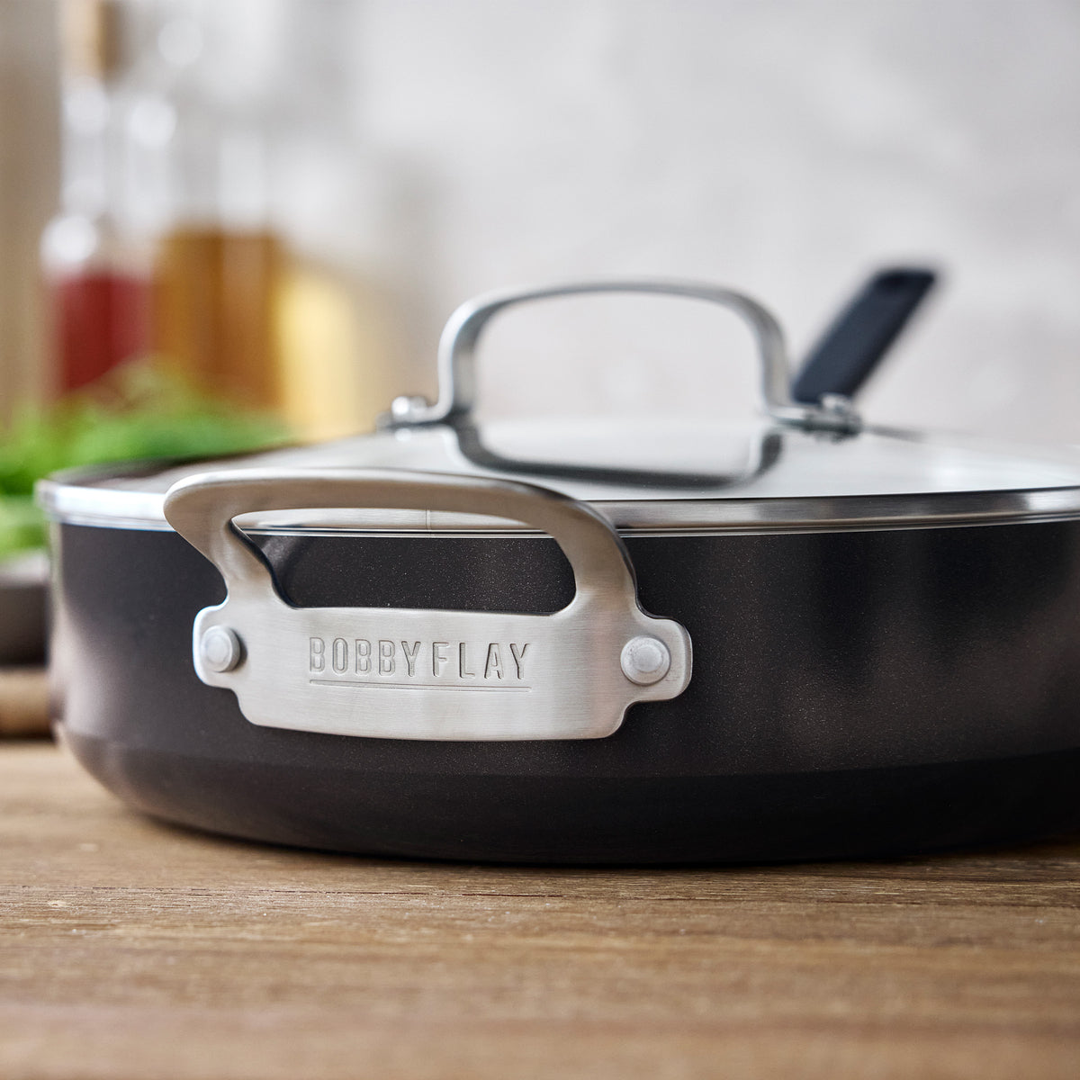 Bobby Flay by GreenPan Nonstick Ceramic Cookware Set - 10-Piece Kitchen Essentials, Black | Perfect for Frying, Sautéing & Healthy Cooking