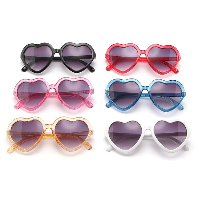 Kids Heart Shaped Sunglasses Party Pack - 10 Adorable UV Protection Sunglasses for Birthday Parties, Pool Parties & Summer Fun