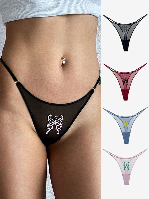 ZASUWA Women's Sexy T-Back Mesh Lace Underwear - Comfortable & Breathable for Daily Wear, Date Night, and Special Occasions