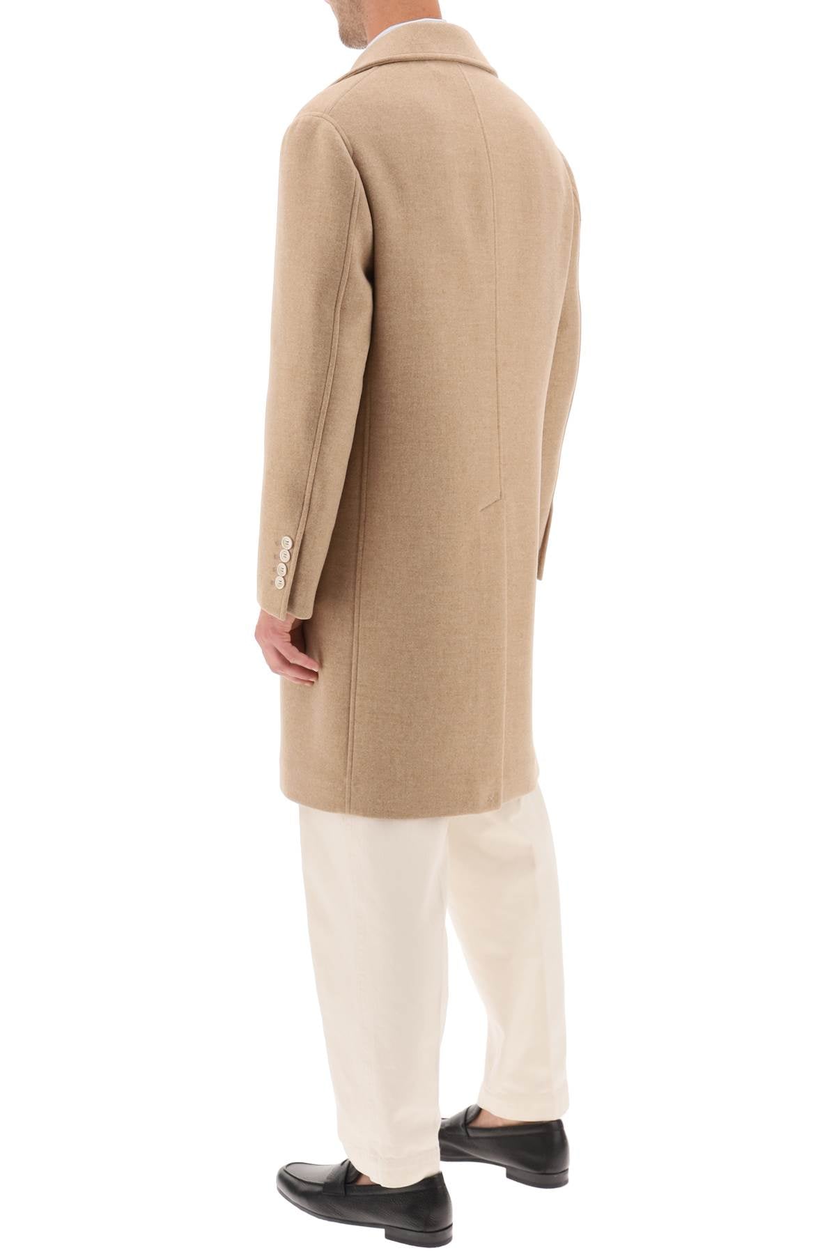 Brunello Cucinelli Double Breasted Wool Cashmere Coat - Luxury Winter Overcoat for Men & Women | Perfect for Business, Office & Formal Occasions