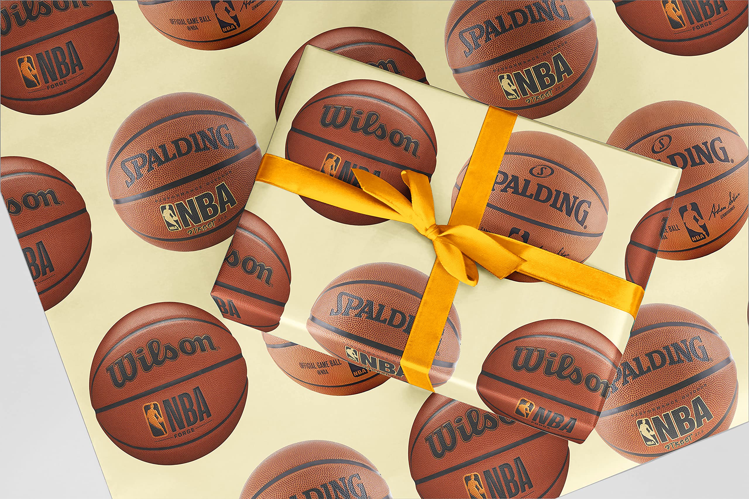 Basketball Gift Wrap 24x10 Inch - Perfect for Sports Party Decor