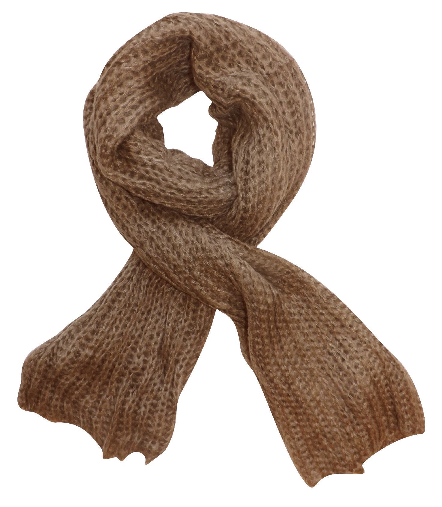 Stylish Taupe Peach Chunky Knit Scarf - Warm Winter Fashion Accessory for Women | Perfect for Cold Weather, Outdoor Activities & Casual Outfits