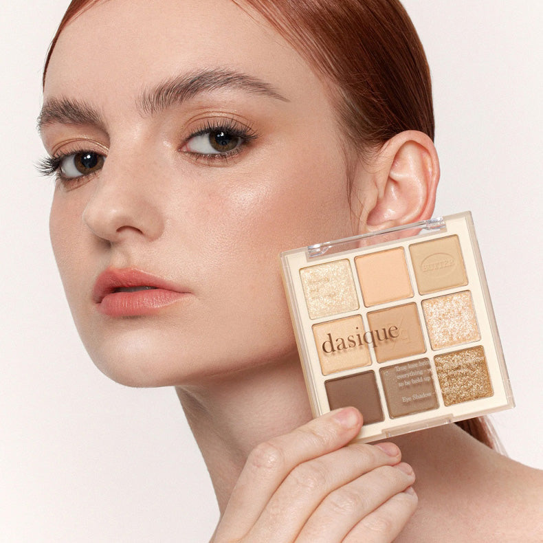 Dasique Shadow Palette Butter Cream 9.9g - 9-Color Matte & Shimmer Eyeshadow Palette for Everyday Makeup, Party & Special Occasions