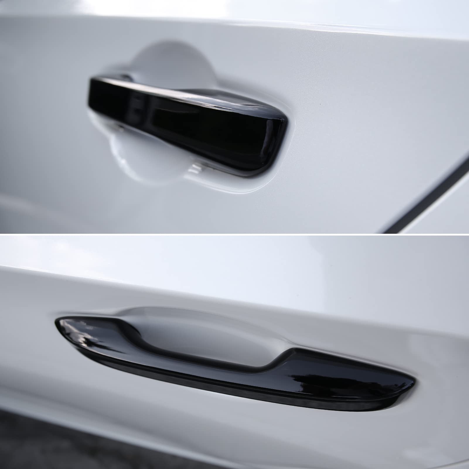 Glossy Black Car Exterior Door Handle Cover Trims Compatible with Honda Civic 2022-2025, Accord CR-V HR-V 2023-2025 | Durable Accessories for Enhanced Vehicle Style & Protection
