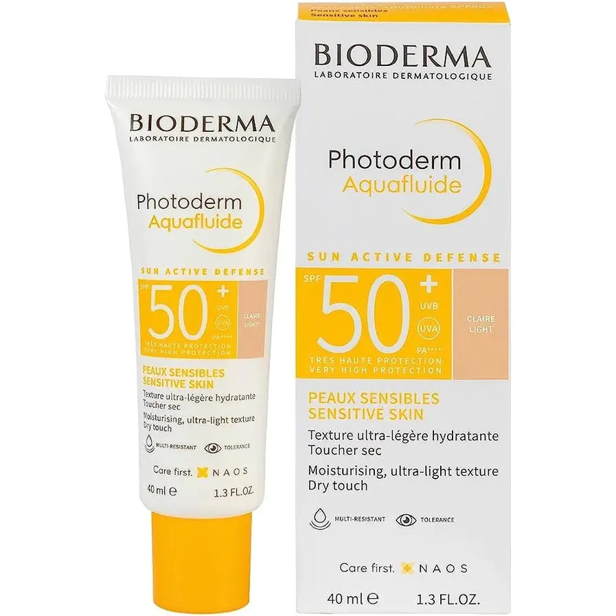 Bioderma Photoderm Max SPF50+ Tinted Sunscreen Fluid 40ml - Lightweight Daily UV Protection for Face, Perfect for Outdoor Activities & Sensitive Skin