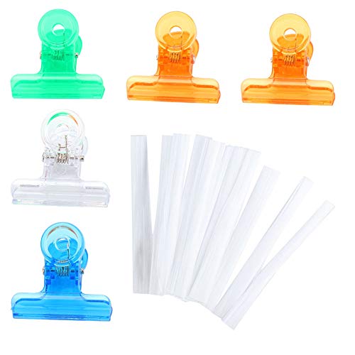 Fiberglass Nail Extension Kit - 5pcs Acrylic Nail Tips & 10pcs Stainless Steel Curve C Clips for Professional Manicure | DIY Nail Art Accessories, Salon Quality Manicure Tools for Home & Professional Use | Perfect for Nail Extensions, Acrylic Nails & Gel Polish Application