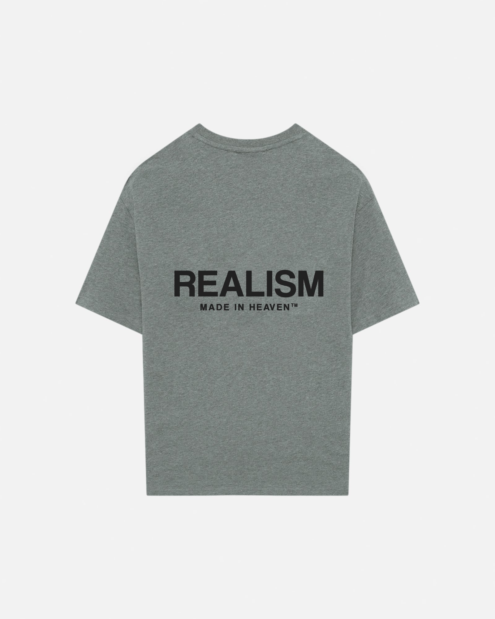 SSS Realism Heaven Logo Tee - Dark Heather Graphic T-Shirt for Men & Women | Streetwear Fashion, Casual Wear, Everyday Outfit